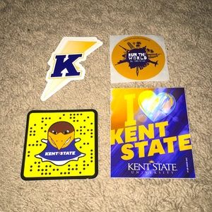 4 Kent State University stickers